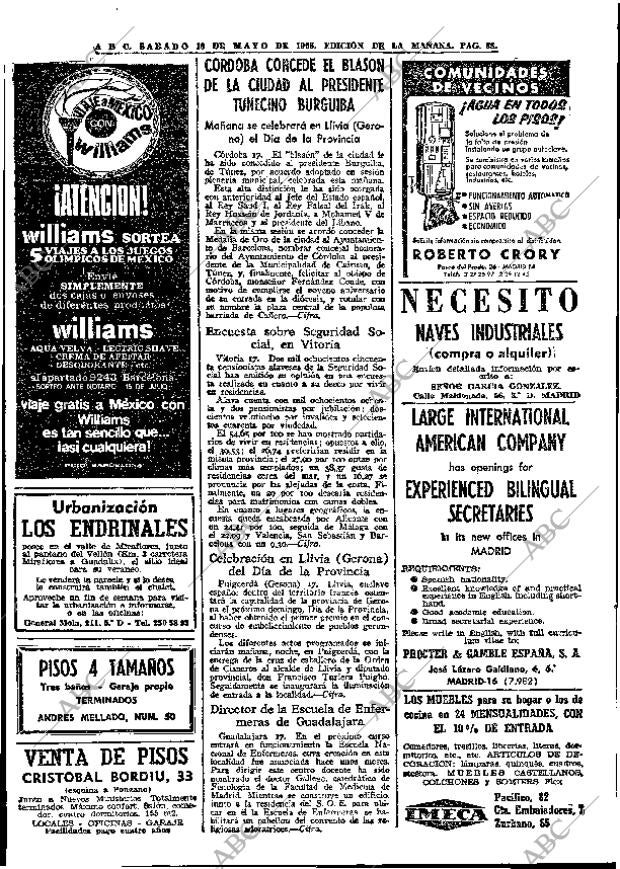 ABC MADRID 18-05-1968 página 88