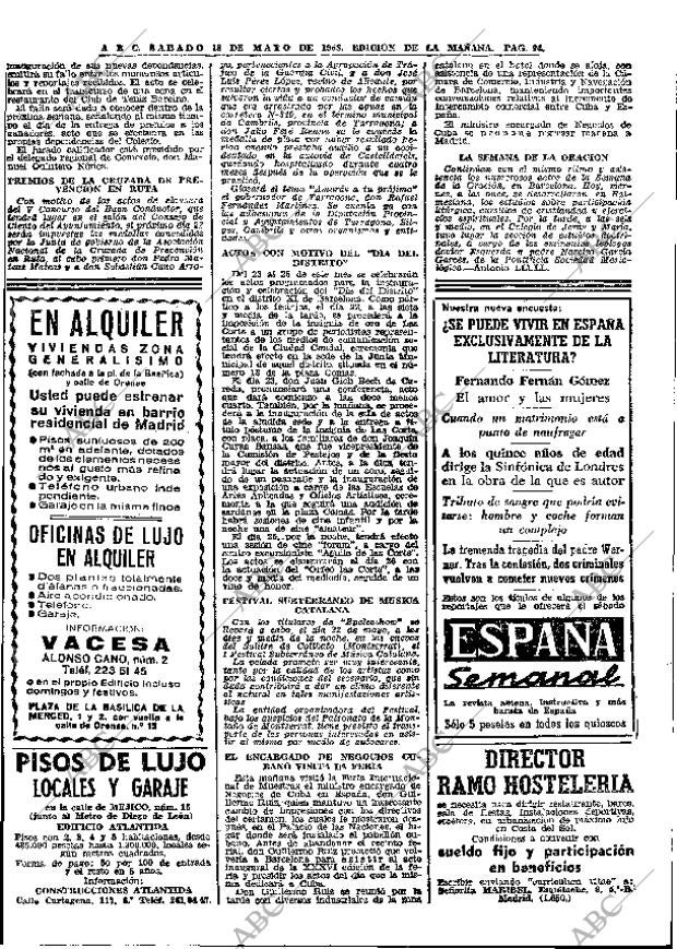 ABC MADRID 18-05-1968 página 94