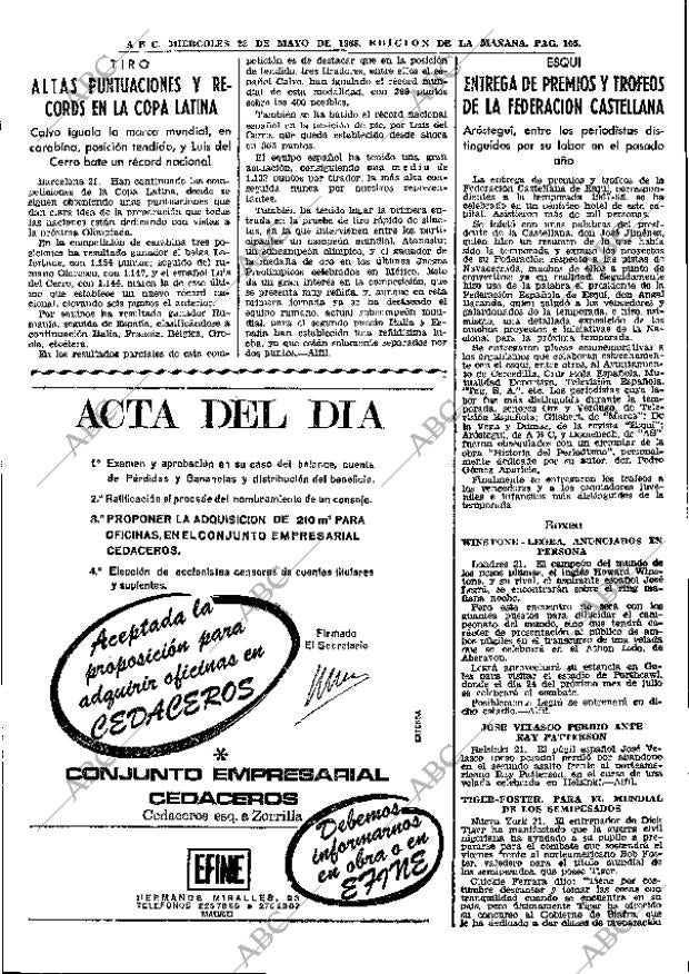 ABC MADRID 22-05-1968 página 105