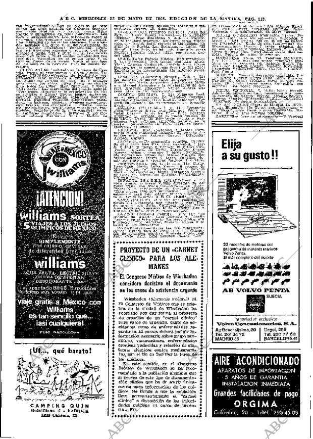 ABC MADRID 22-05-1968 página 113