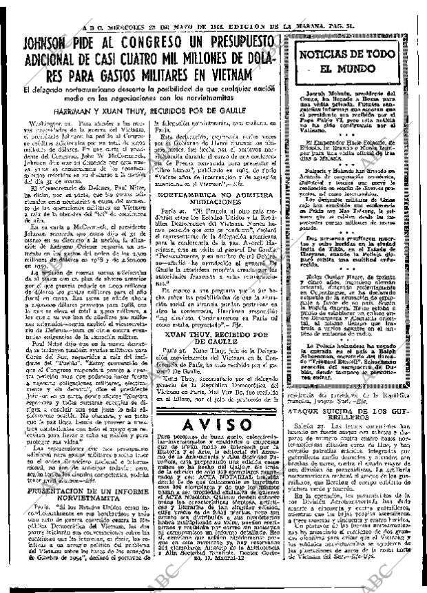 ABC MADRID 22-05-1968 página 51