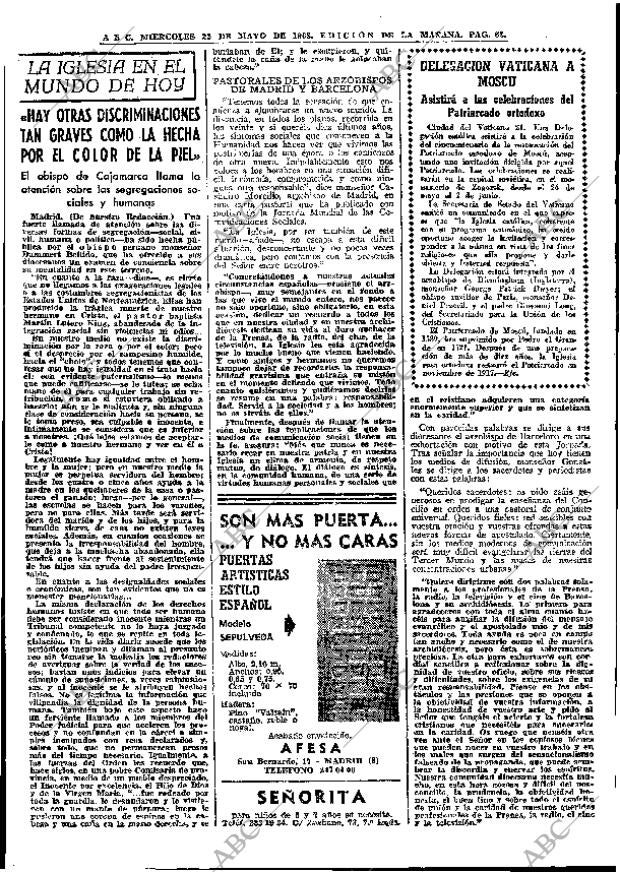 ABC MADRID 22-05-1968 página 62