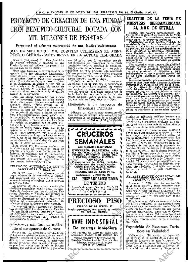 ABC MADRID 22-05-1968 página 67