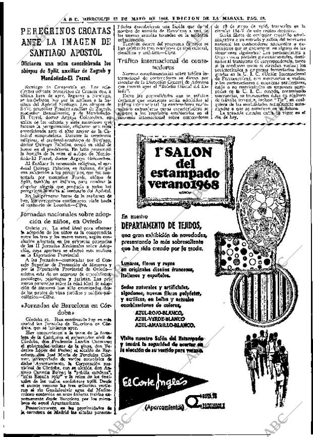ABC MADRID 22-05-1968 página 69