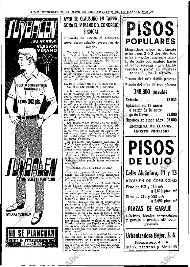 ABC MADRID 22-05-1968 página 70
