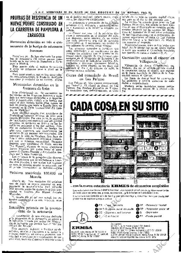 ABC MADRID 22-05-1968 página 71