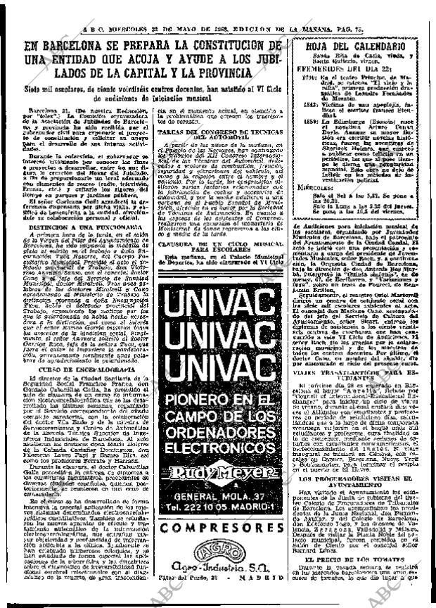 ABC MADRID 22-05-1968 página 75