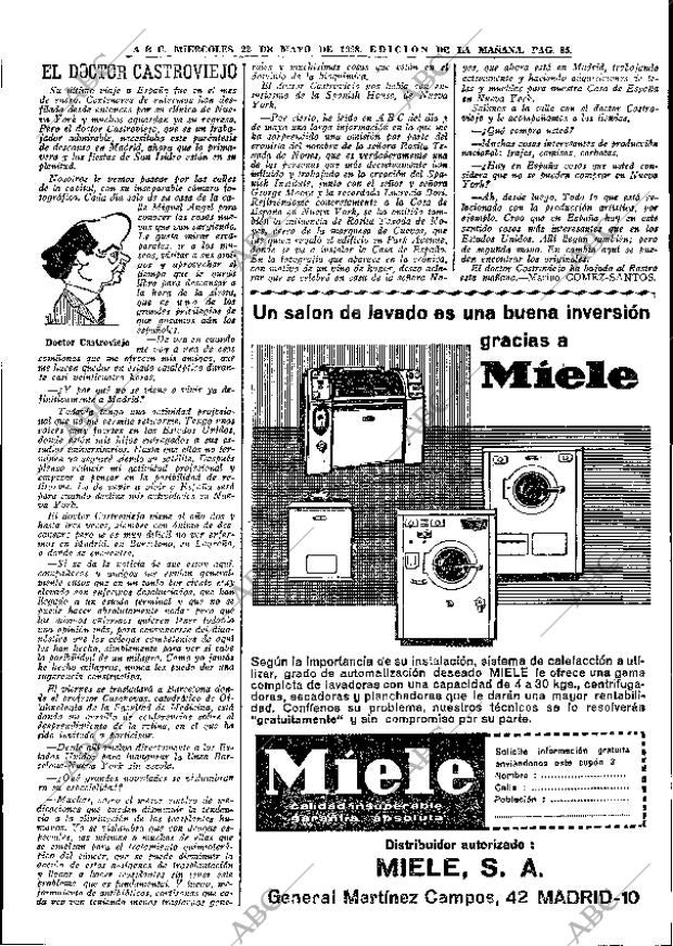 ABC MADRID 22-05-1968 página 85