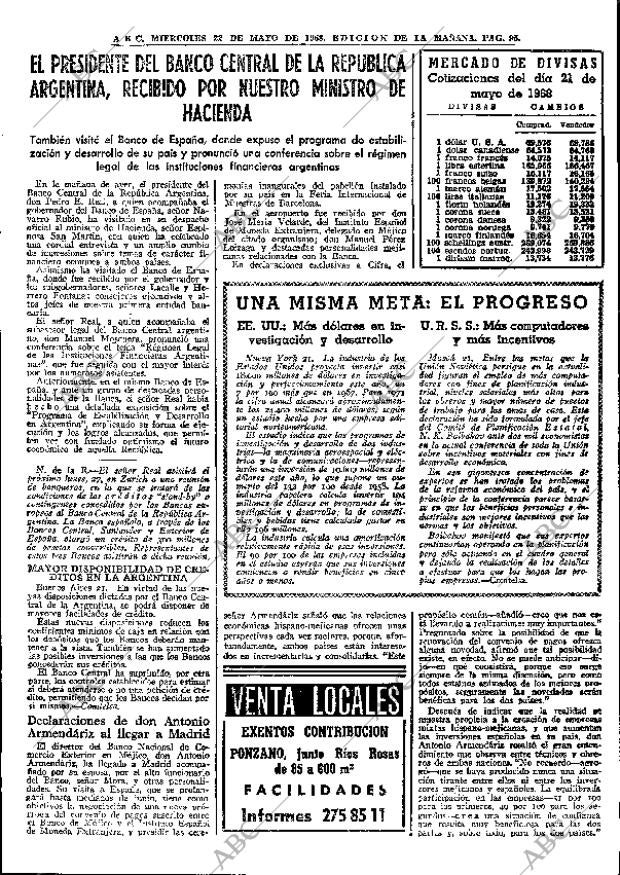 ABC MADRID 22-05-1968 página 95