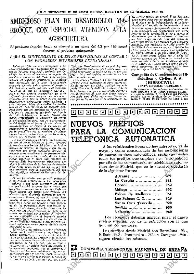 ABC MADRID 22-05-1968 página 99