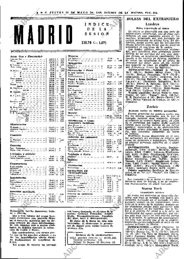 ABC MADRID 23-05-1968 página 101