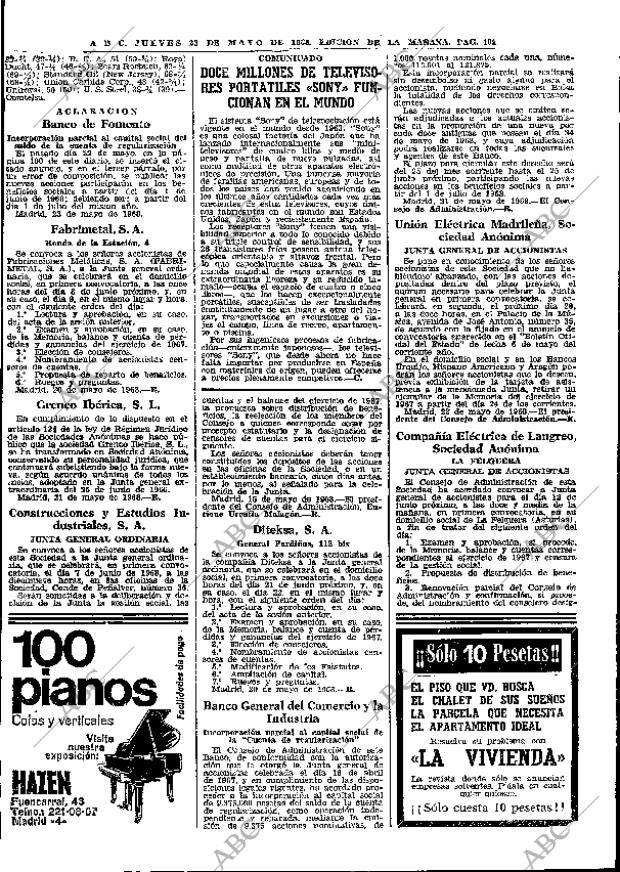 ABC MADRID 23-05-1968 página 102