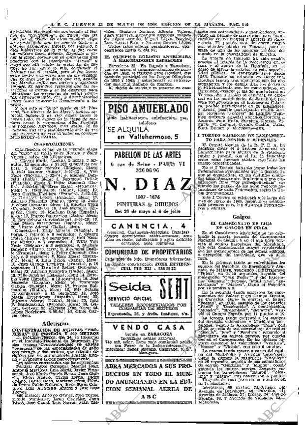 ABC MADRID 23-05-1968 página 110