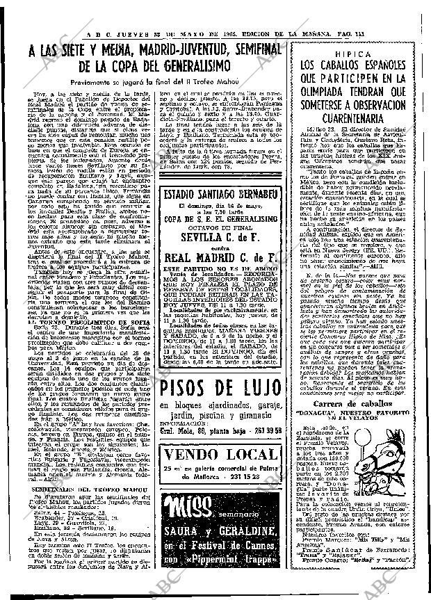 ABC MADRID 23-05-1968 página 111