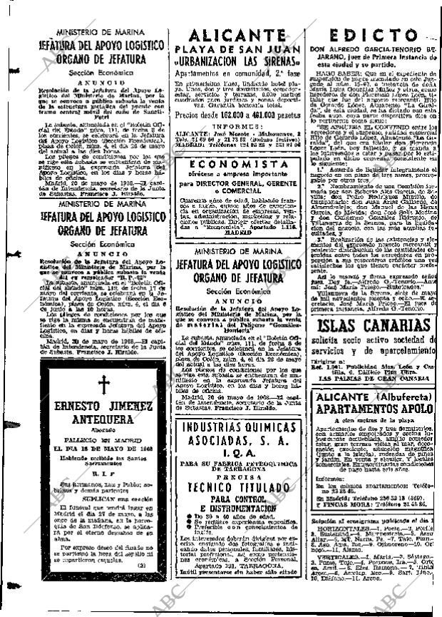 ABC MADRID 23-05-1968 página 142