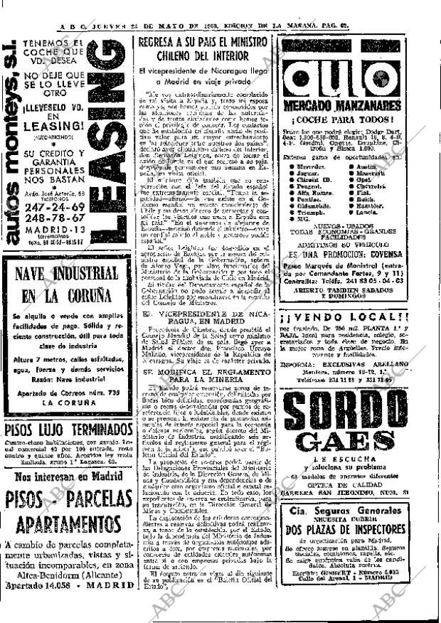 ABC MADRID 23-05-1968 página 62