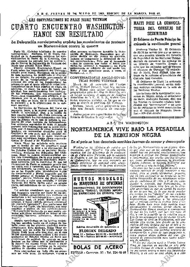 ABC MADRID 23-05-1968 página 69