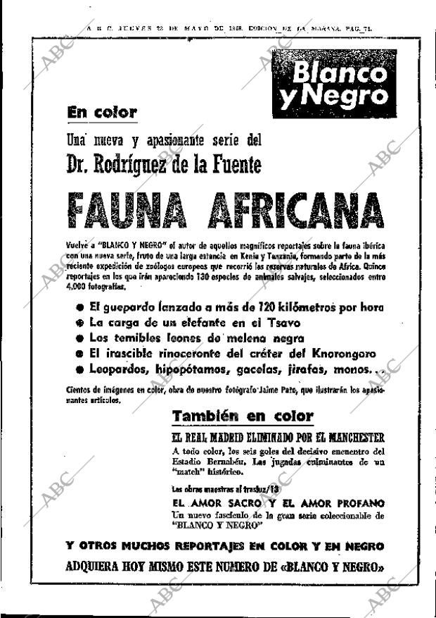 ABC MADRID 23-05-1968 página 71