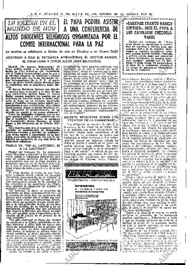 ABC MADRID 23-05-1968 página 72