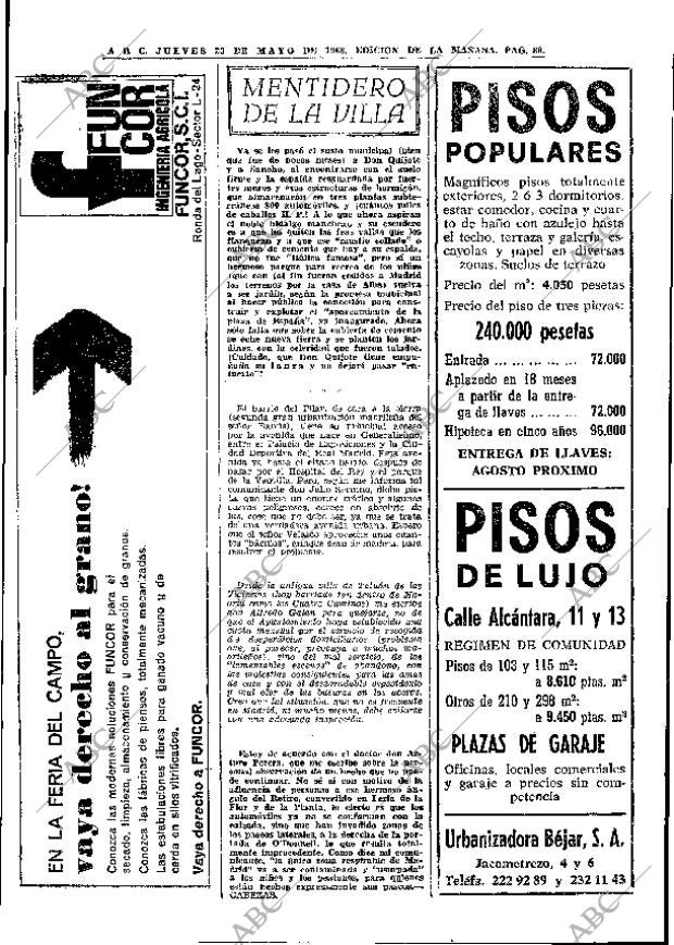 ABC MADRID 23-05-1968 página 88