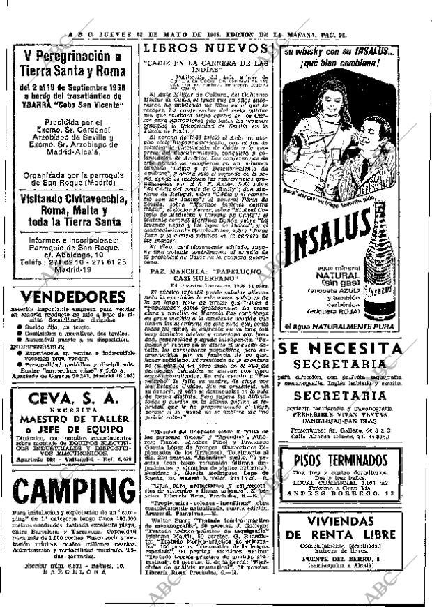 ABC MADRID 23-05-1968 página 96