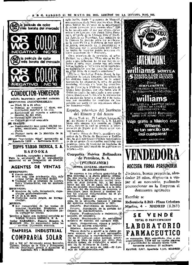 ABC MADRID 25-05-1968 página 106