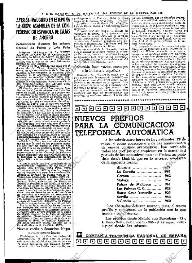 ABC MADRID 25-05-1968 página 107