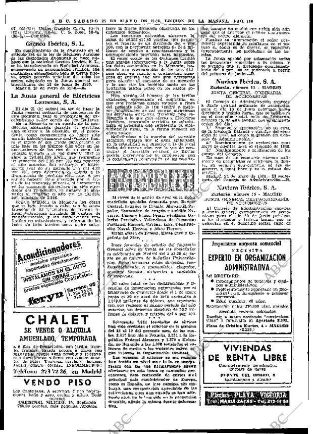 ABC MADRID 25-05-1968 página 110