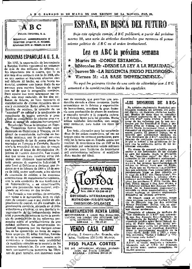 ABC MADRID 25-05-1968 página 64