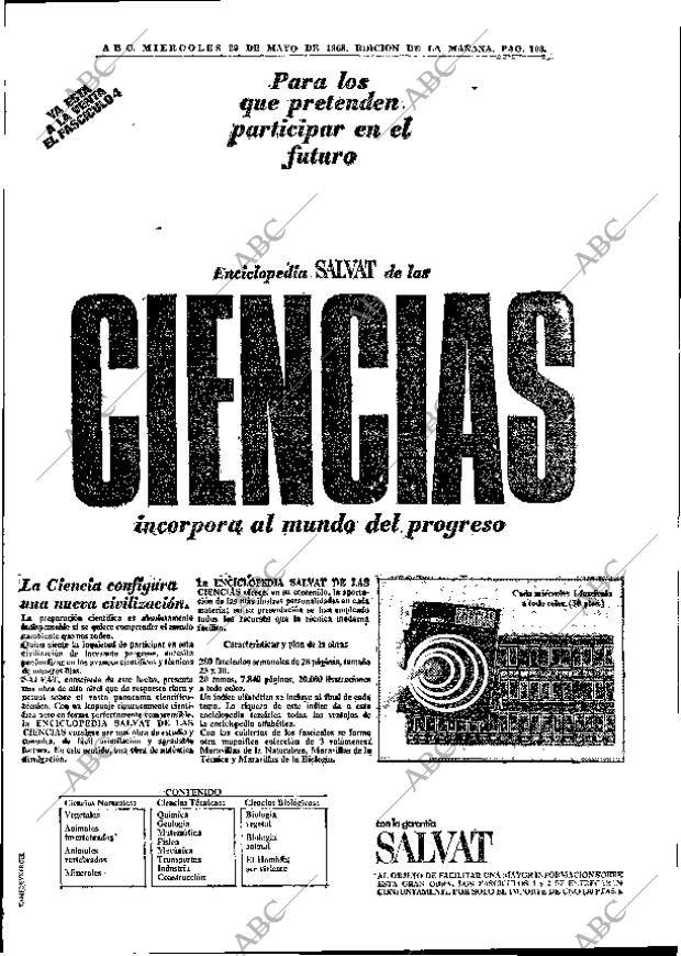 ABC MADRID 29-05-1968 página 108