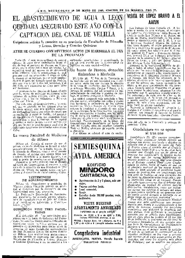 ABC MADRID 29-05-1968 página 77