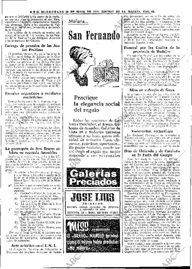 ABC MADRID 29-05-1968 página 88