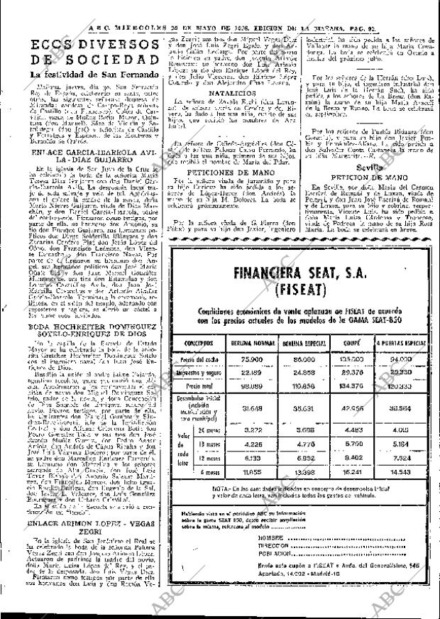 ABC MADRID 29-05-1968 página 93