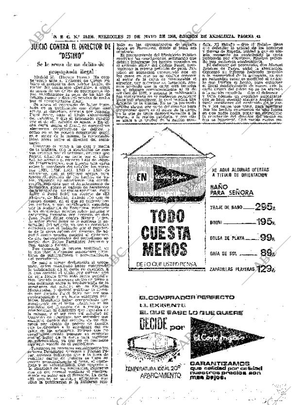 ABC SEVILLA 29-05-1968 página 41