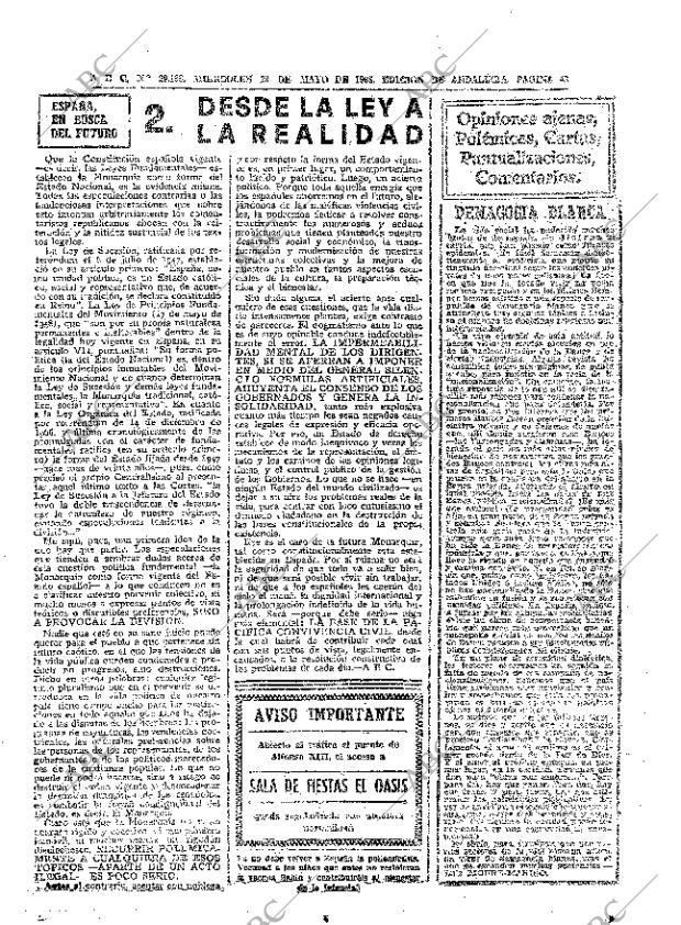 ABC SEVILLA 29-05-1968 página 43