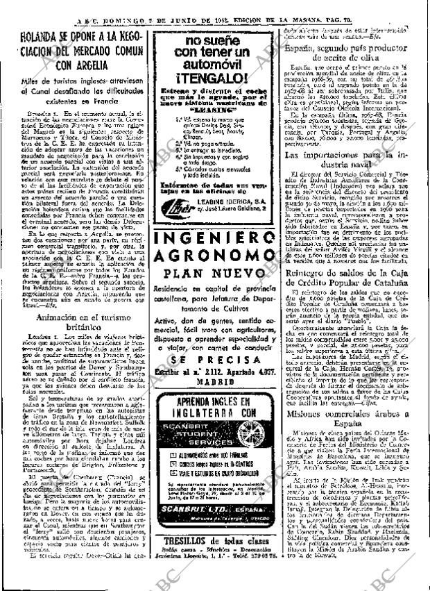 ABC MADRID 02-06-1968 página 70