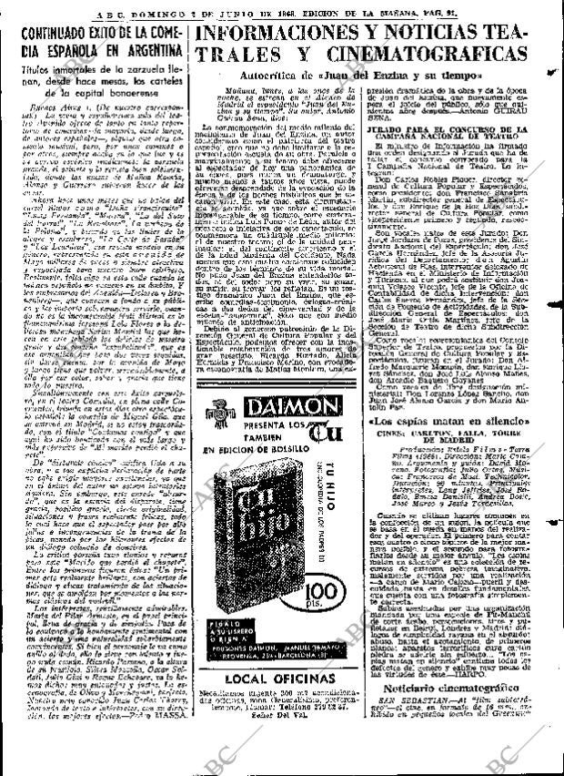 ABC MADRID 02-06-1968 página 78