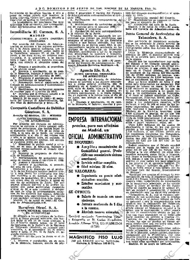 ABC MADRID 02-06-1968 página 92