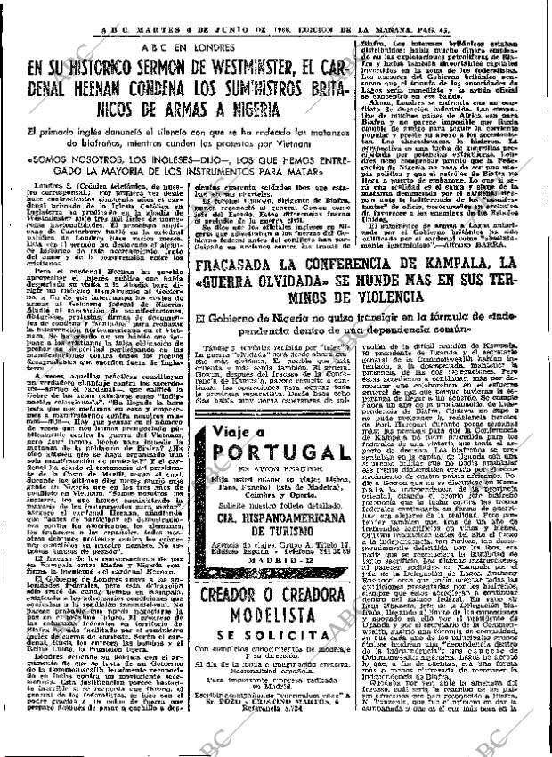 ABC MADRID 04-06-1968 página 45