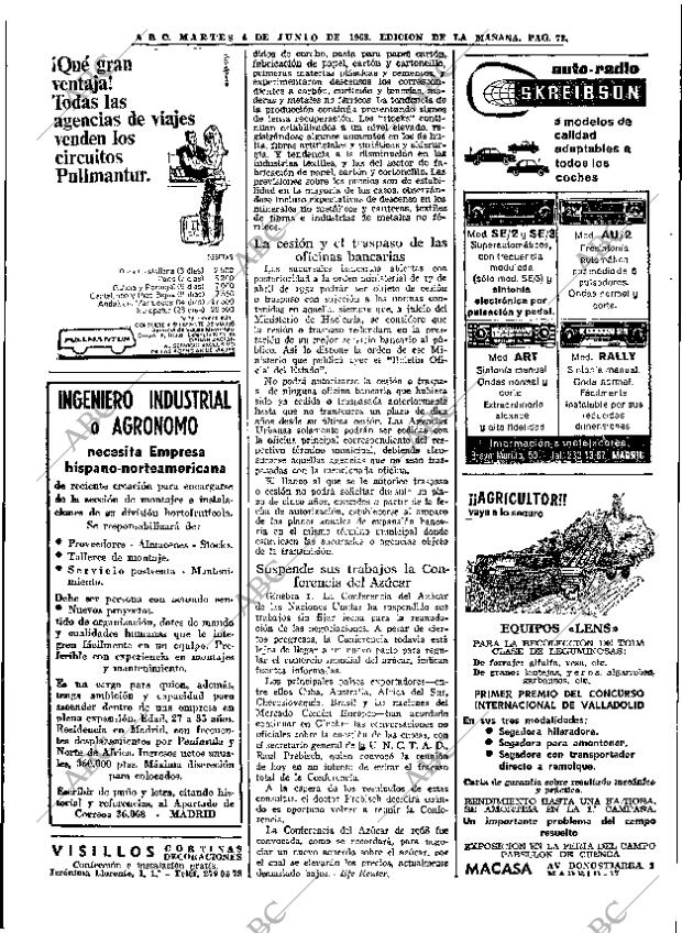 ABC MADRID 04-06-1968 página 72