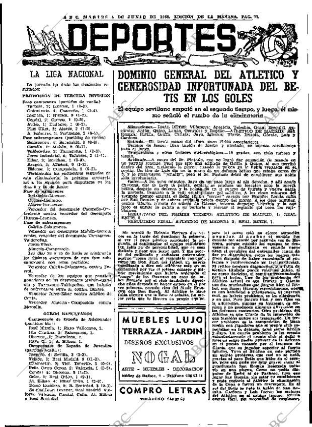 ABC MADRID 04-06-1968 página 77