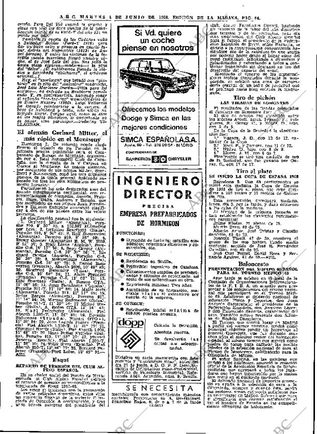 ABC MADRID 04-06-1968 página 84