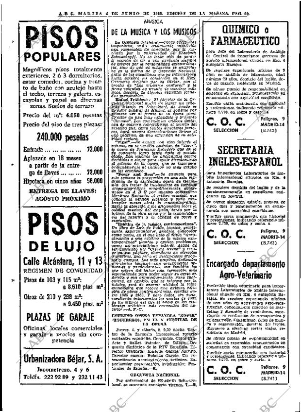 ABC MADRID 04-06-1968 página 90