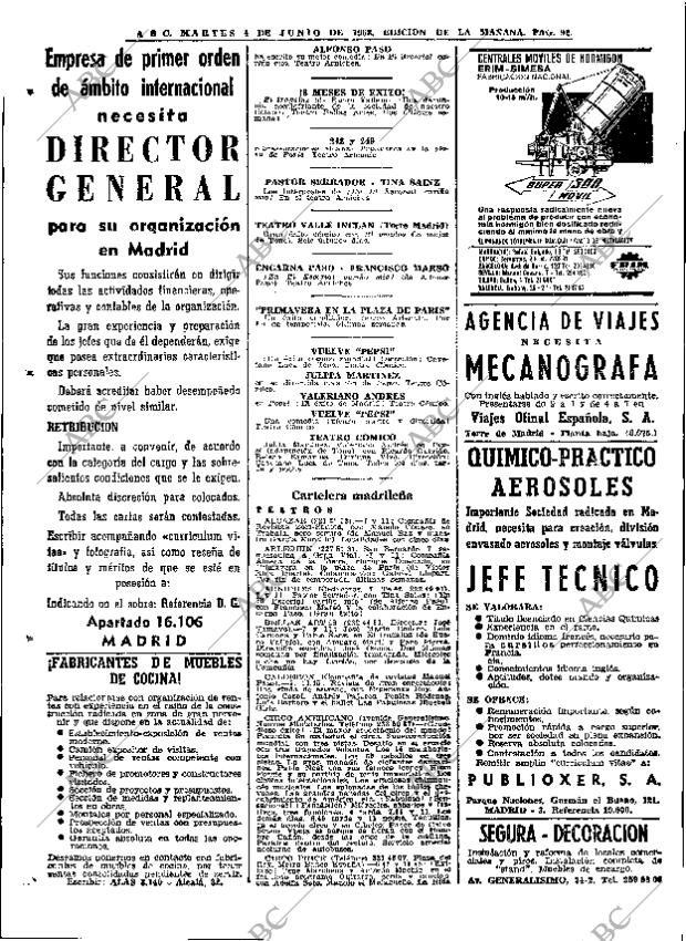 ABC MADRID 04-06-1968 página 92