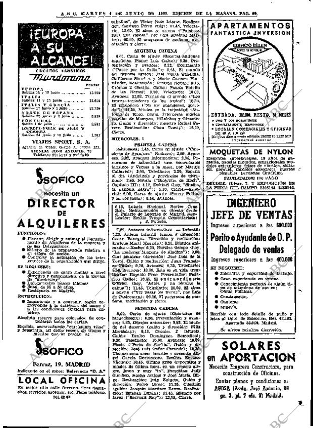 ABC MADRID 04-06-1968 página 99