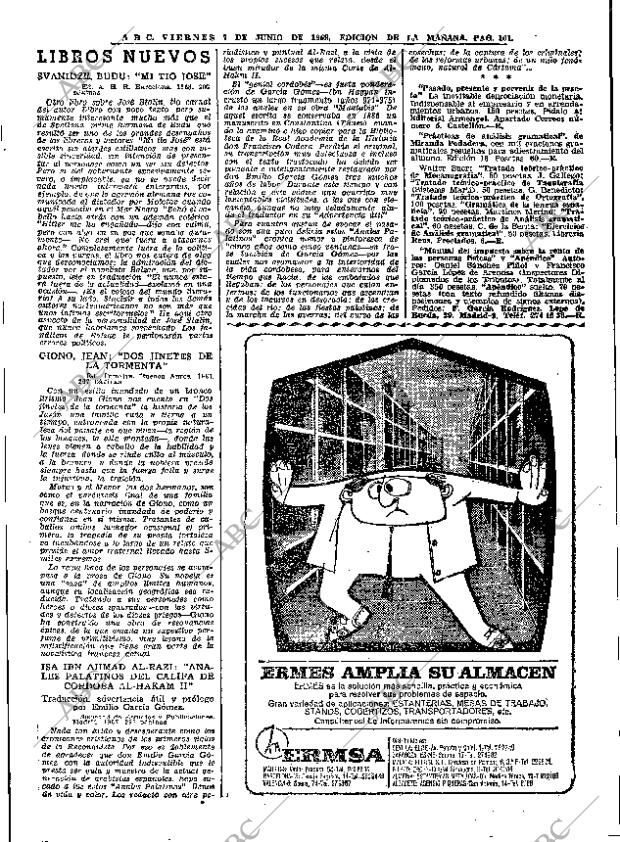 ABC MADRID 07-06-1968 página 101
