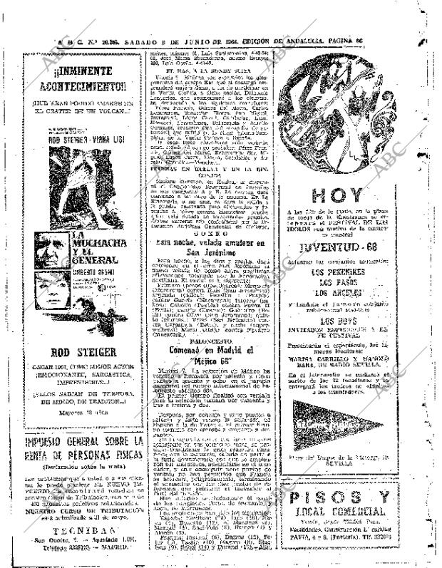 ABC SEVILLA 08-06-1968 página 66