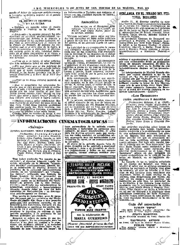 ABC MADRID 12-06-1968 página 119
