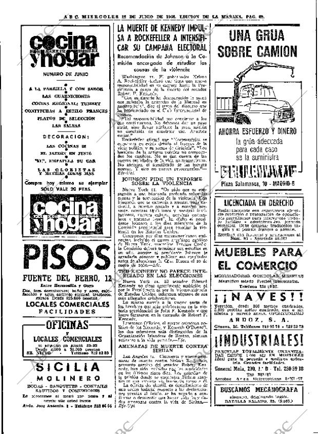 ABC MADRID 12-06-1968 página 62