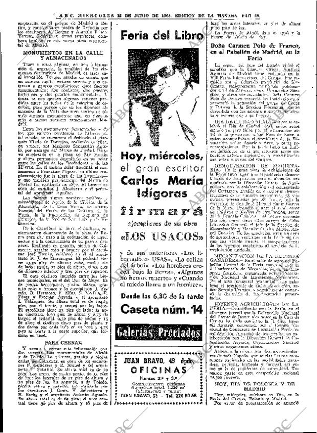 ABC MADRID 12-06-1968 página 88